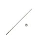 Arbre d'hélice 4mm filetage M4 130mm
