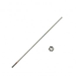 Arbre d'hélice 4mm filetage M4 130mm