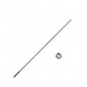 Arbre d'hélice 4mm filetage M4 130mm