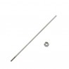 Arbre d'hélice 4mm filetage M4 130mm