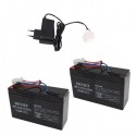 Batterie compatible Anatec catamaran et monocoque (par 2) et chargeur plomb