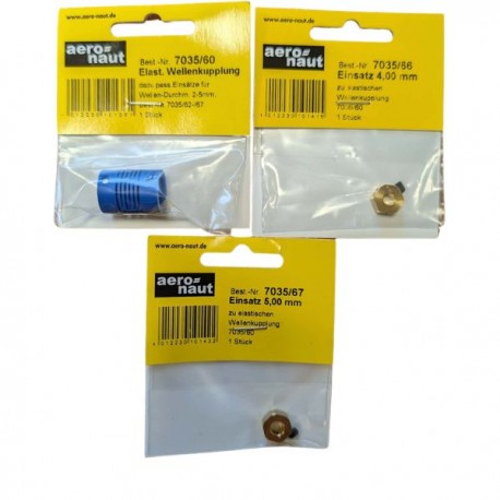 Accouplement élastique universel 5 à 4mm